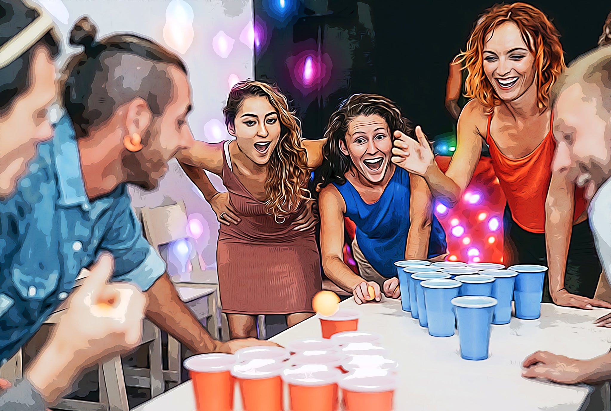 How to play beer pong and strip beer pong?