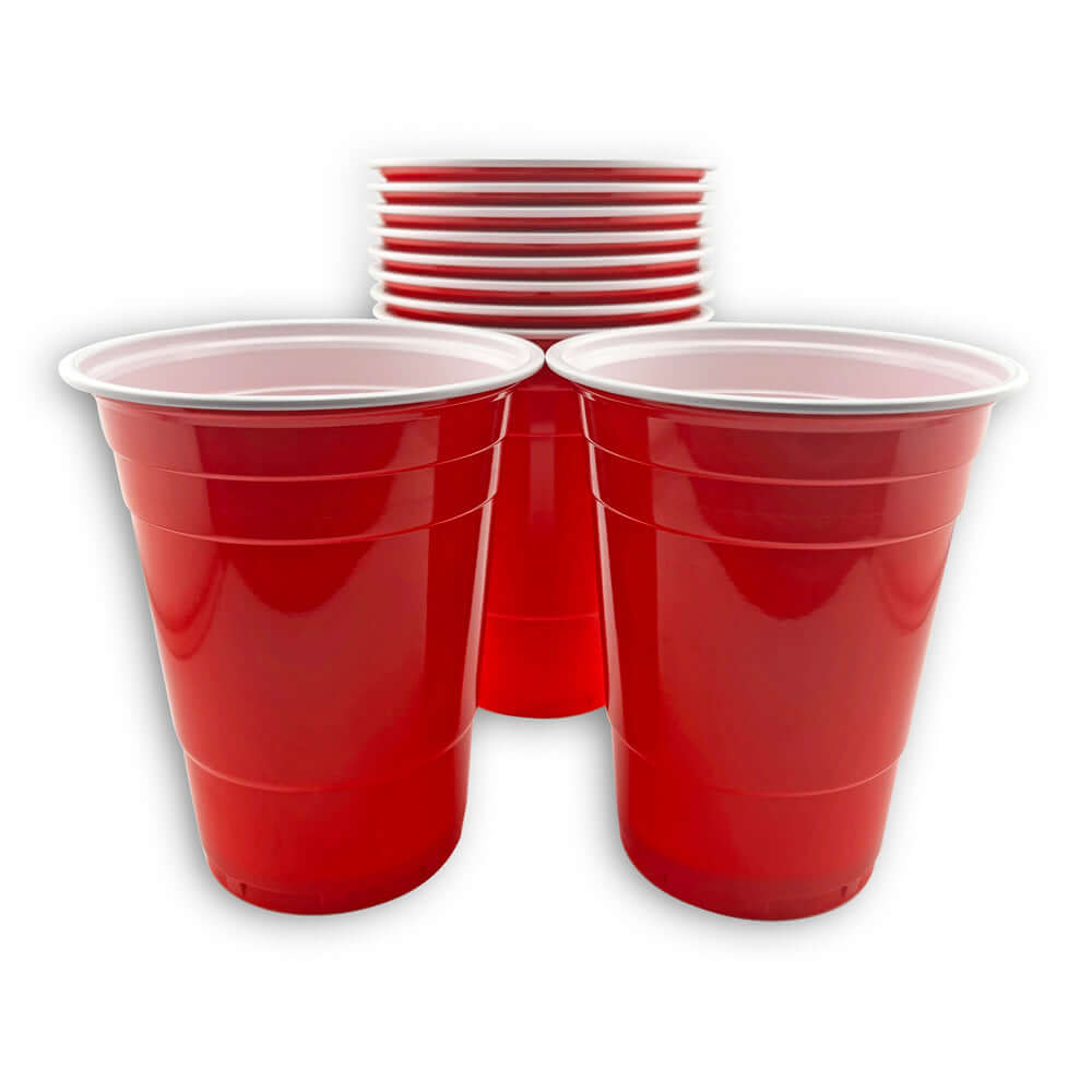 Beer Pong Table Mat Pack - Strip Beer Pong - Red Cups