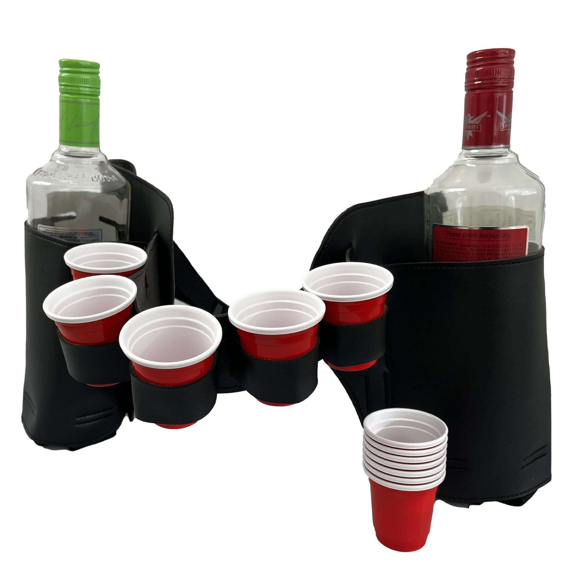 Black Liquor Holster Red Cups SIde