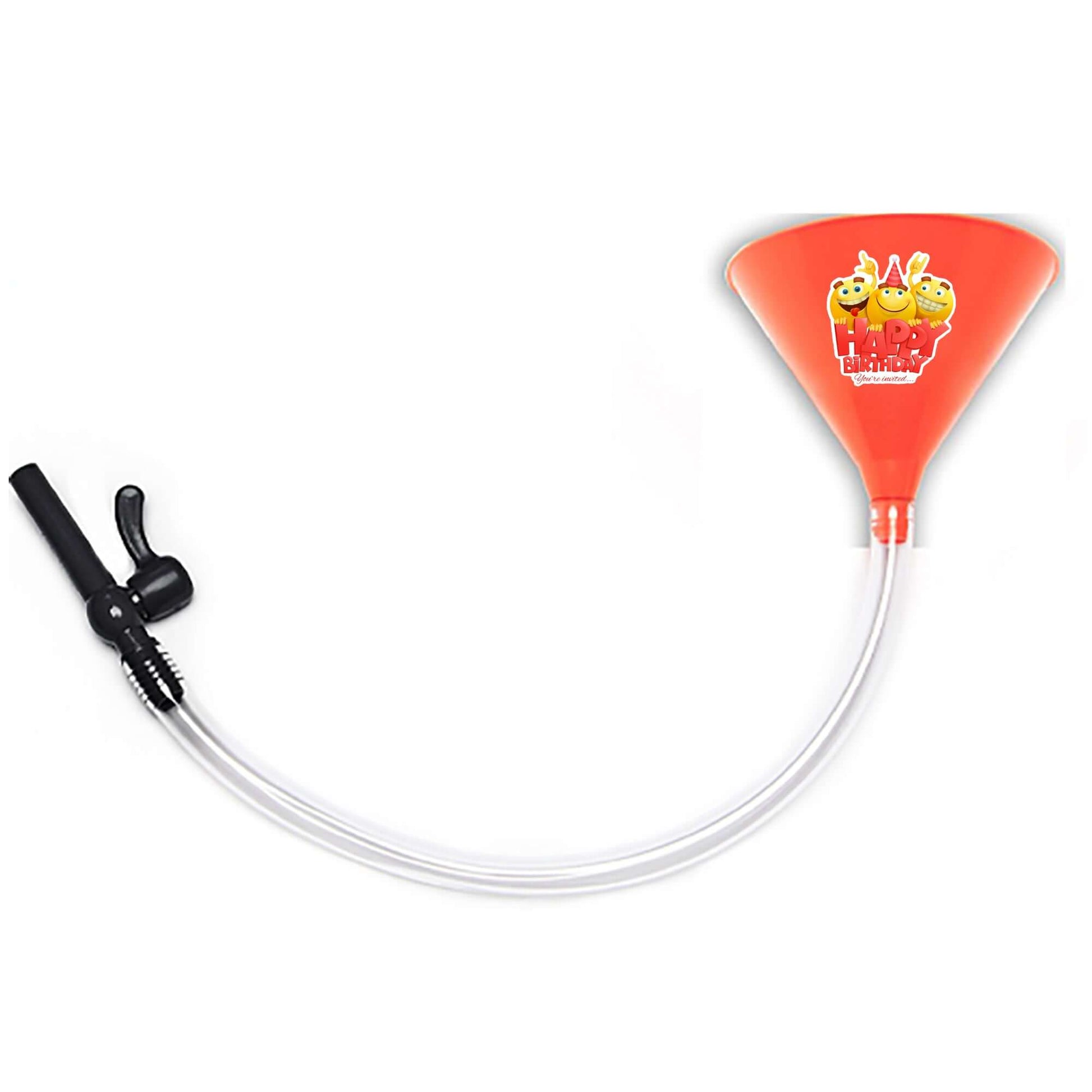 Orange Happy Birthday Emoji Funnel Valve