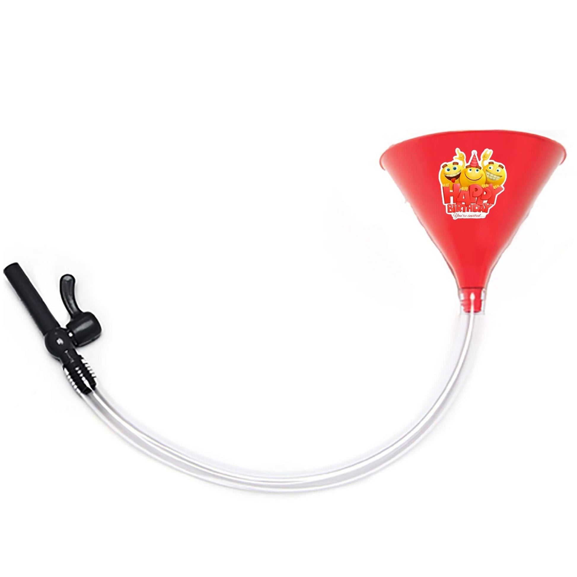 Red Happy Birthday Emoji Funnel Valve