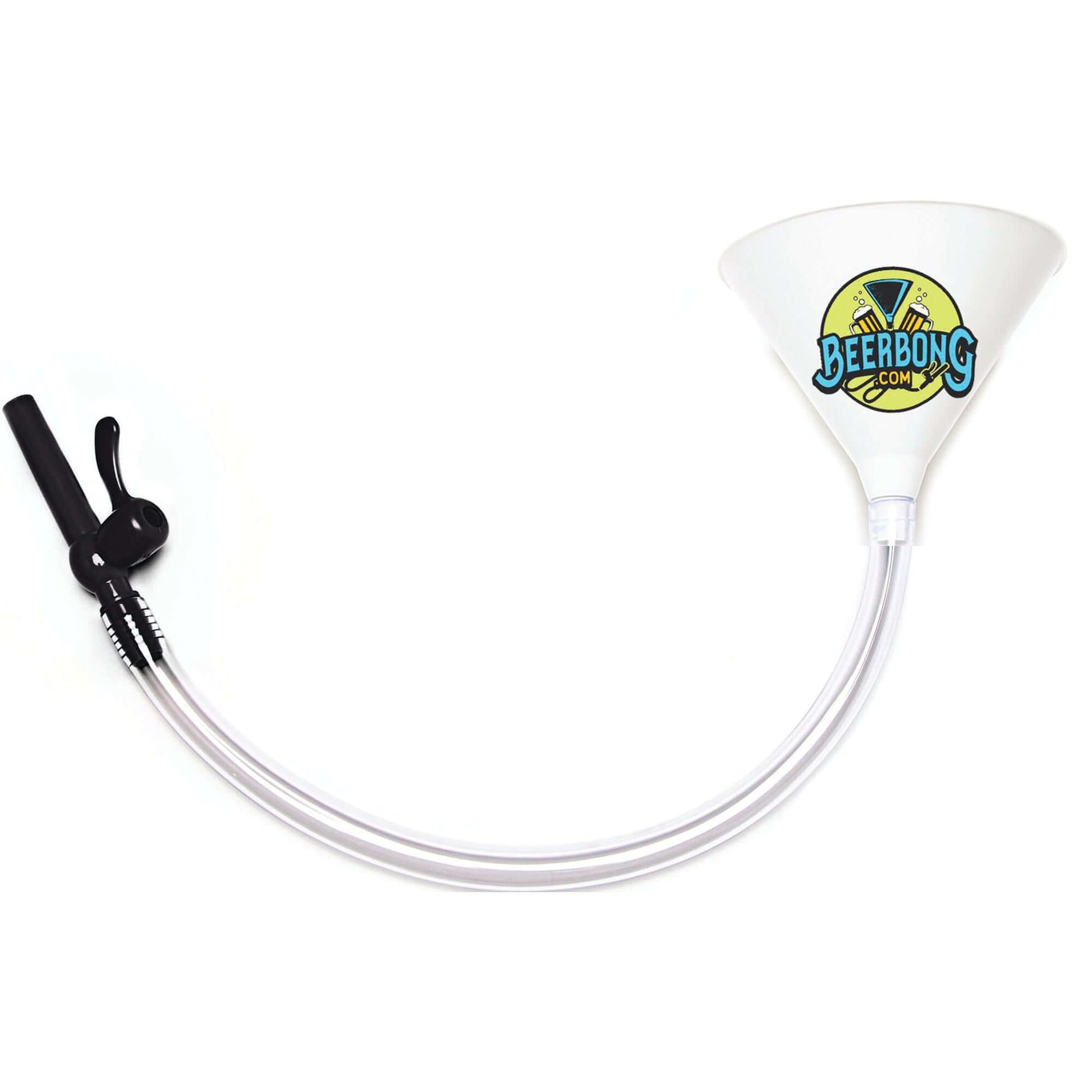 Beer Funnel with Valve - 2 Ft. Tube White Funnel