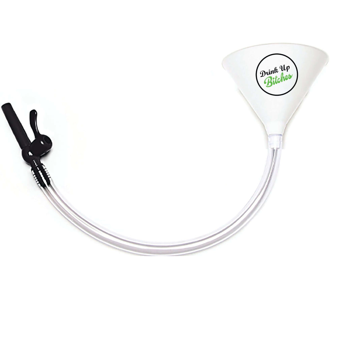 Drink Up Bitches Beer Funnel White