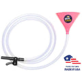 ultimate pink beer funnel with valve - 10 ft