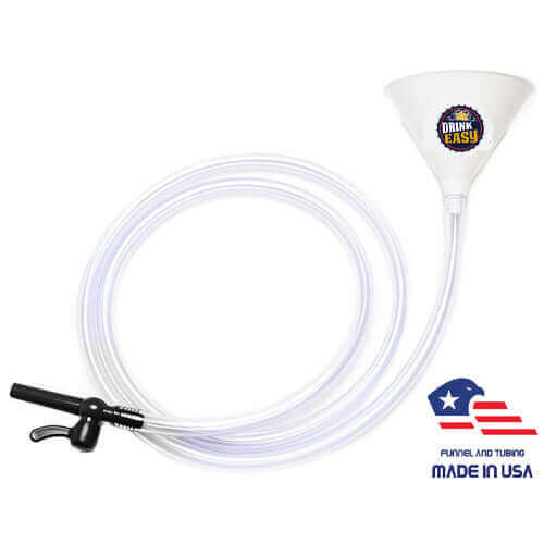 ultimate white beer funnel with valve - 10 ft