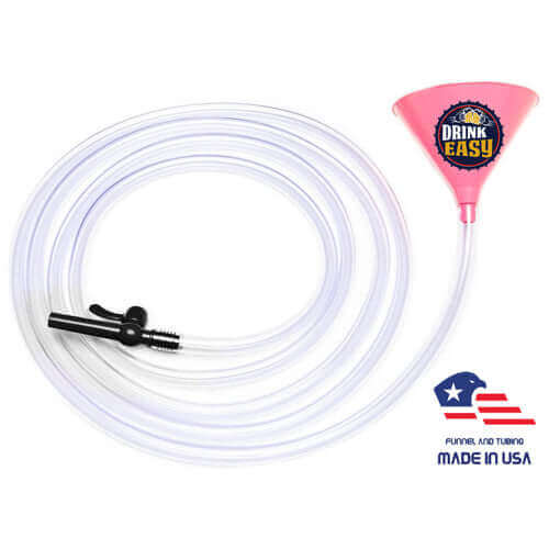 ultimate pink beer funnel with valve - 20 ft