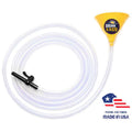 ultimate yellow beer funnel with valve - 20 ft