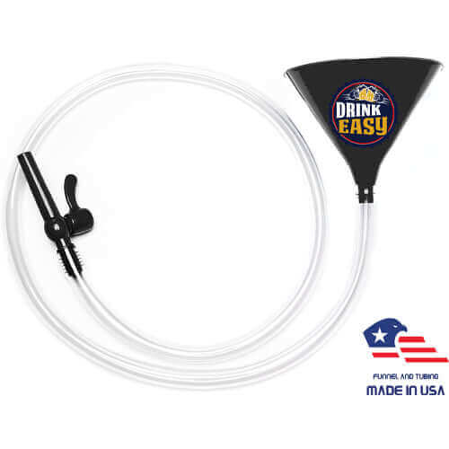 ultimate beer funnel with valve black