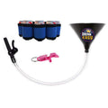 Beer Bong Party Pack Black Funnel Pink Keychain