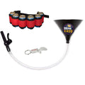 Beer Bong Party Pack Black Funnel Red Belt 4