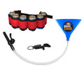 Beer Bong Party Pack Blue Funnel Red Belt