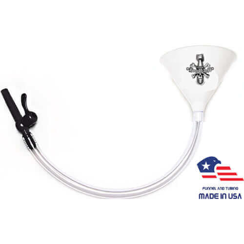 bombshell skull - white beer funnel