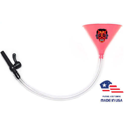 Pink Beer Funnel Evil Kid La Diablita