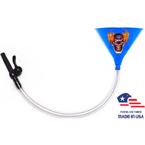 evil clown - blue beer funnel
