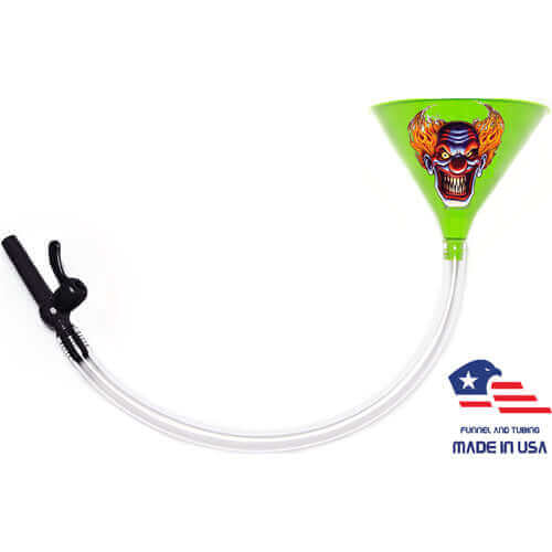 evil clown - green beer funnel
