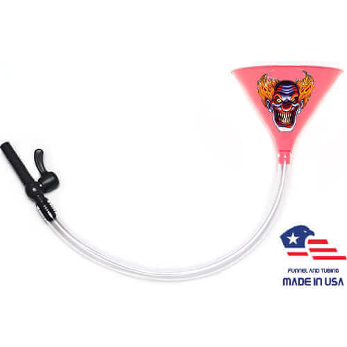 evil clown - pink beer funnel