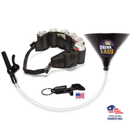 Beer Bong Party Pack - Black Funnel