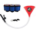 Beer Bong Party Pack Red Funnel Blue Belt