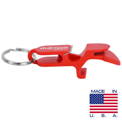 shotgun keychain - red