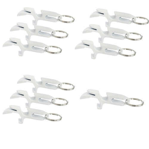 Metal Keychain White 10