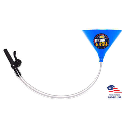 ultimate blue beer funnel with valve