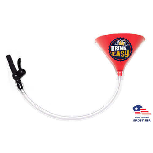 ultimate red beer funnel with valve