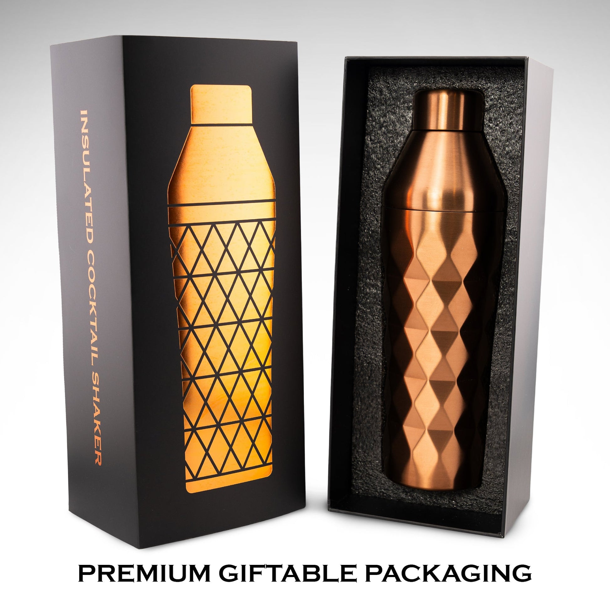 FANCY MAN Insulated Cocktail Shaker in premium giftable packaging
