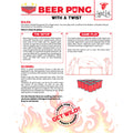 Beer Pong Table Mat Pack - Strip Beer Pong - Instructions