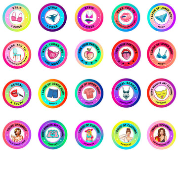 Beer Pong Set - Strip Beer Pong - Strip Stickers