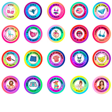 Beer Pong Strip Stickers – 40