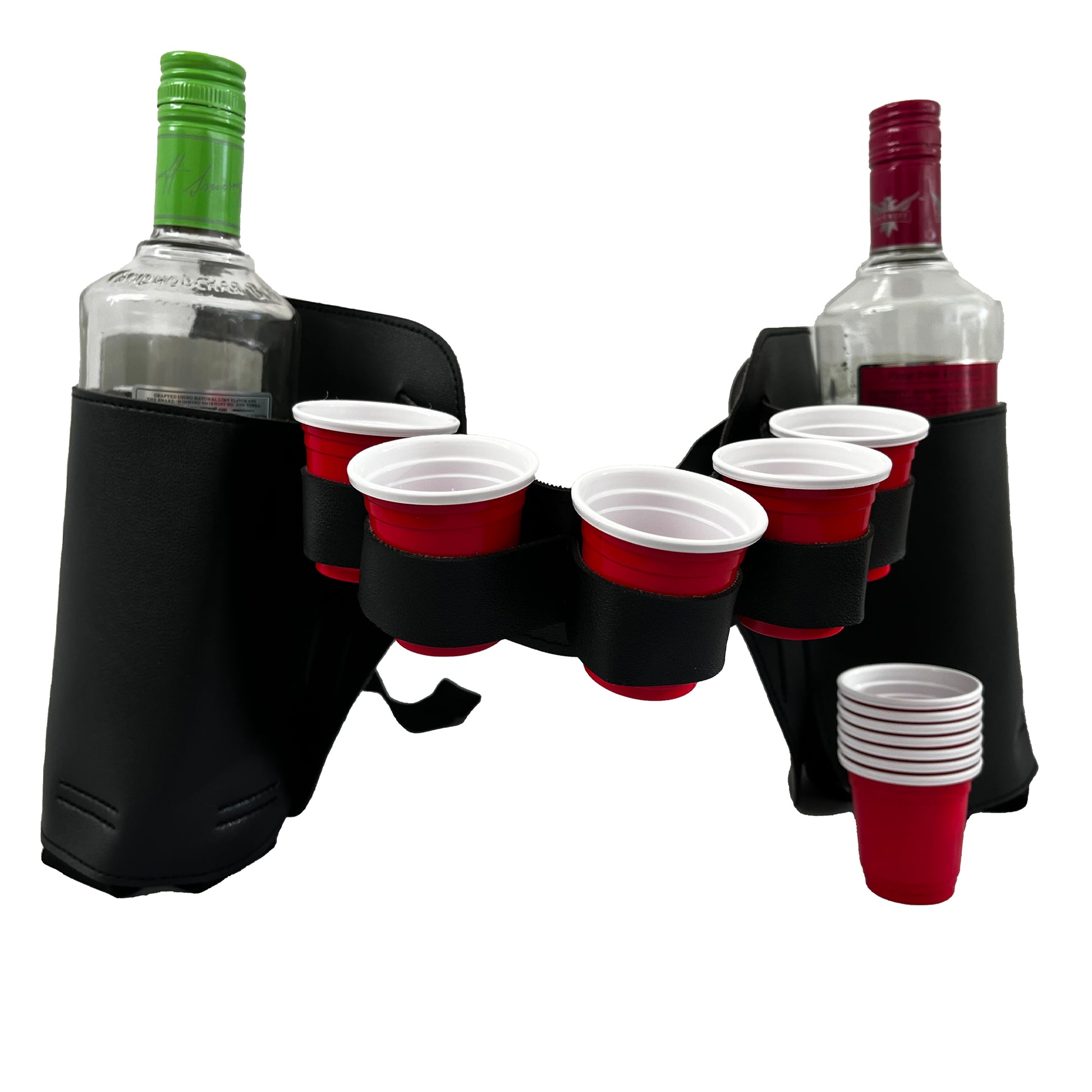 Black Liquor Hoslter with red cups
