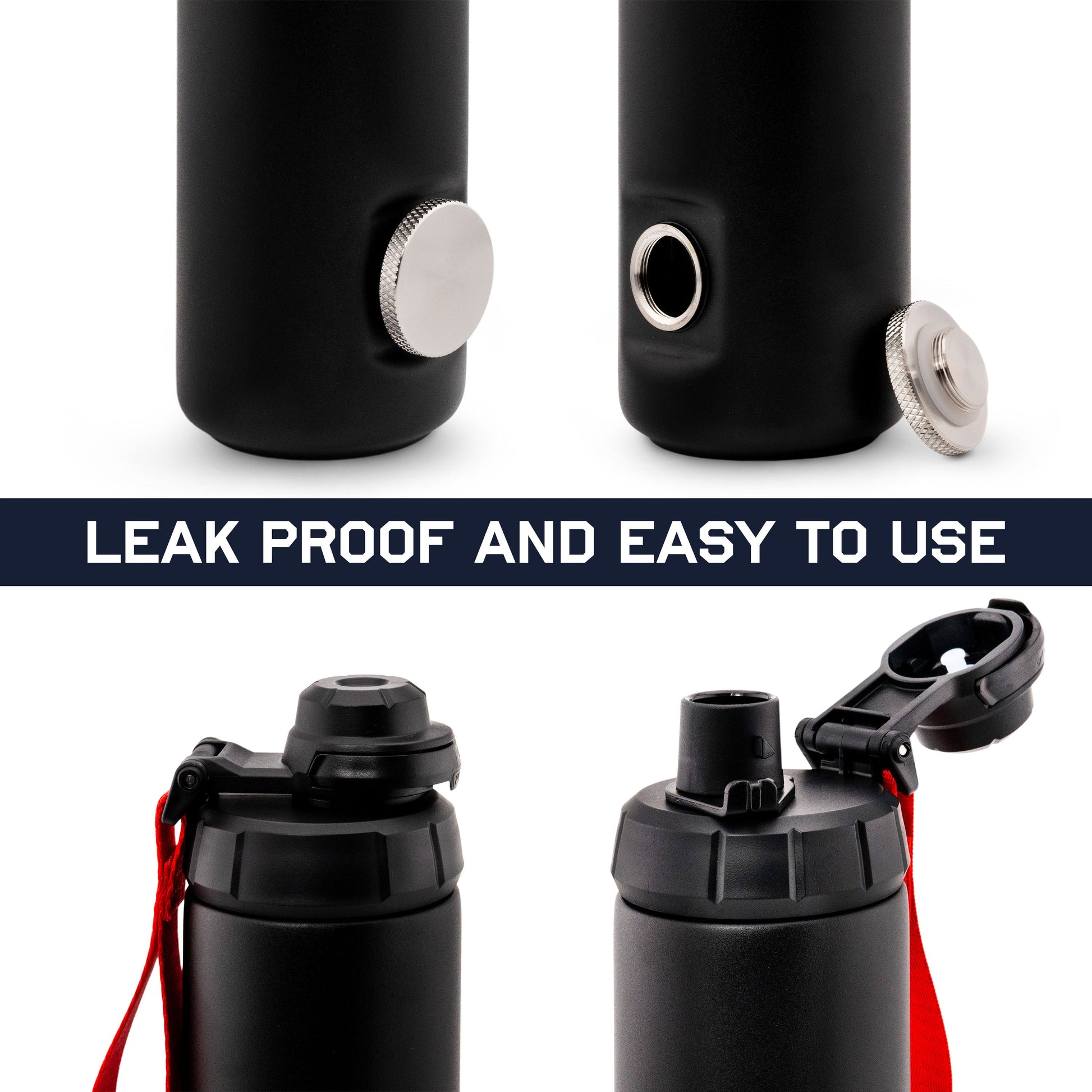 RIPTIDE The Shotgun Bottle featuring leak proof design and easy to use lid for convenient drinking.