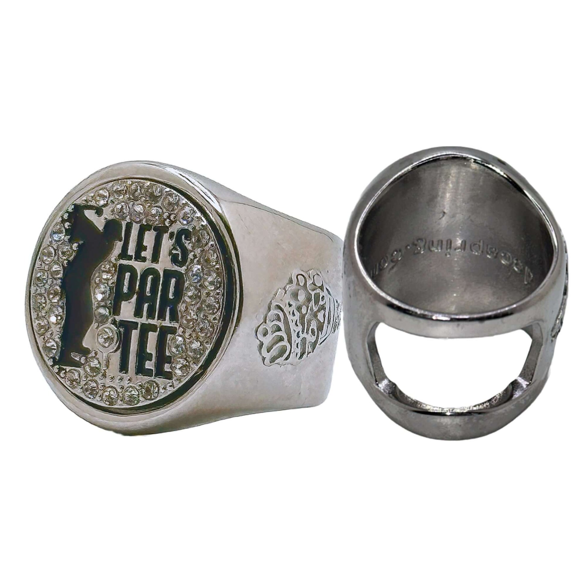 deCAPitator Ring - Bottle & Tab Opener - Let's Par Tee