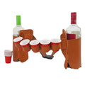 Liquor Hoslter Brown with red cup