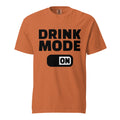 Drink Mode ON T-Shirt Brown