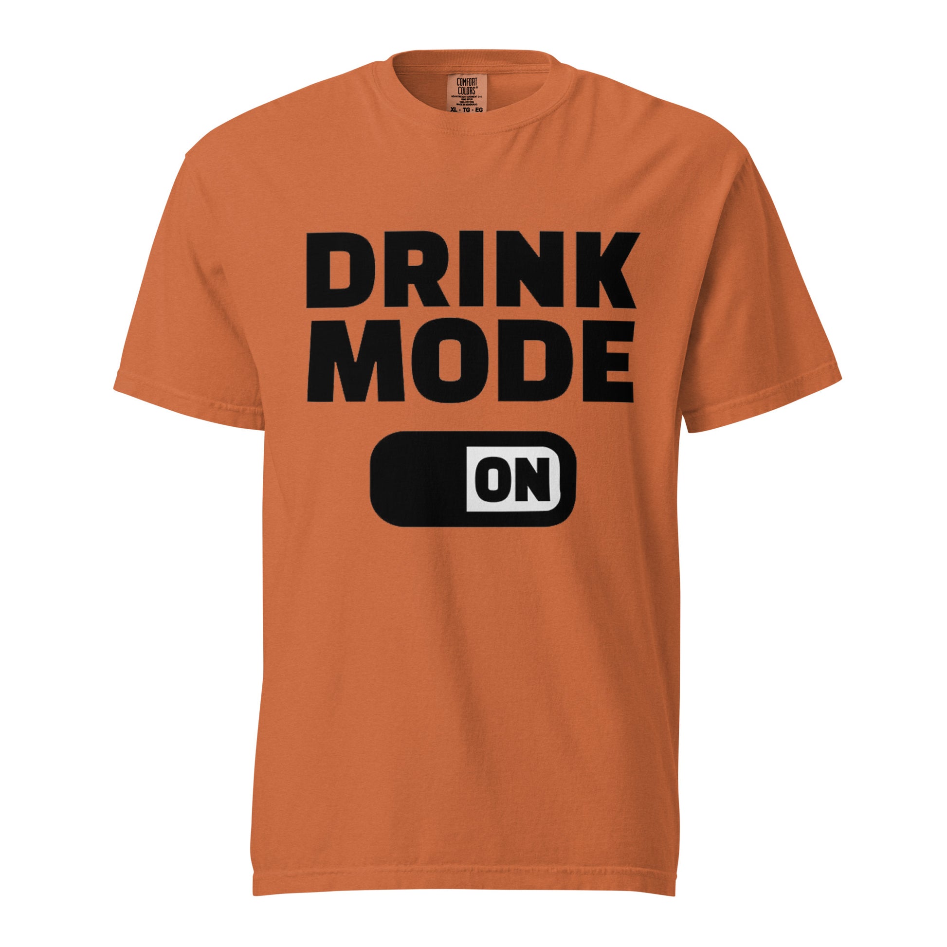 Drink Mode ON T-Shirt Brown