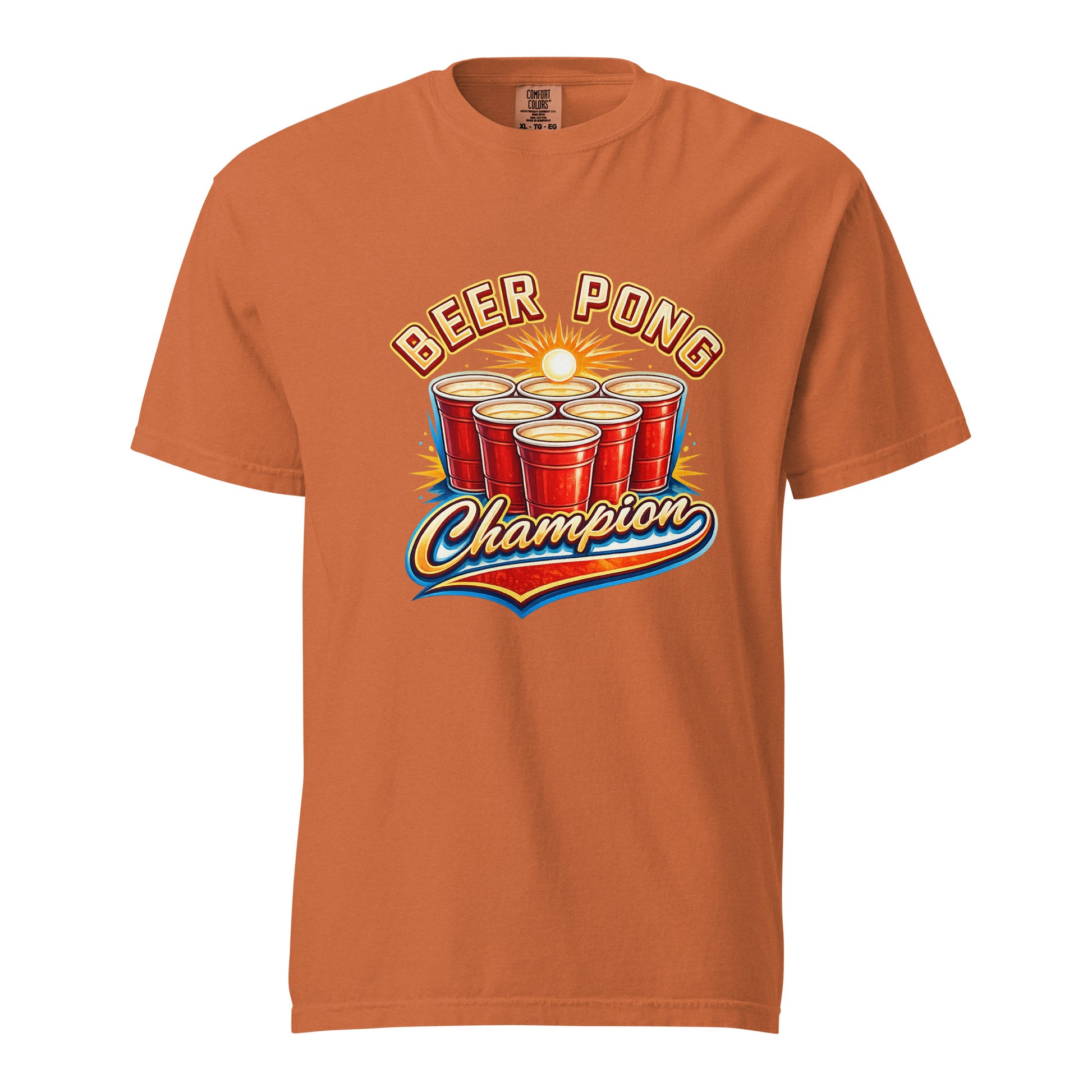 Beer Pong Champion T-Shirt Brown