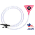 ultimate pink beer funnel with valve - 10 ft 