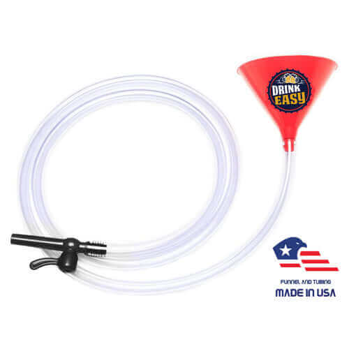 ultimate red beer funnel with valve - 10 ft