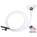 ultimate white beer funnel with valve - 10 ft 