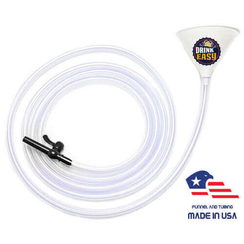 ultimate white beer funnel with valve - 20 ft