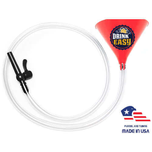 ultimate red beer funnel with valve - 6 ft