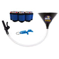 Beer Bong Party Pack Black Funnel Blue Keychain