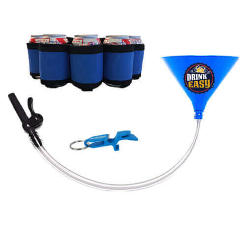 Beer Bong Party Pack Blue Funnel Blue Belt 1