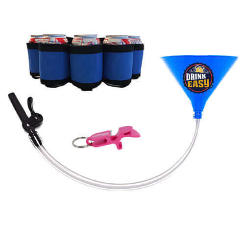 Beer Bong Party Pack Blue Funnel Blue Belt 3