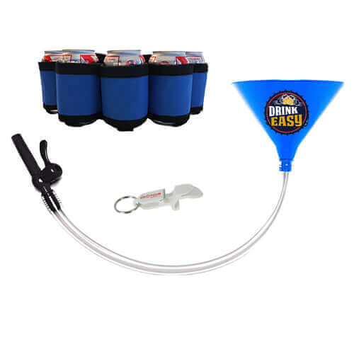 Beer Bong Party Pack Blue Funnel Blue Belt 4