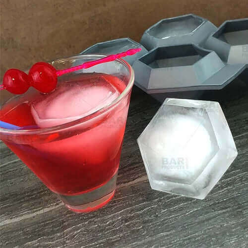 Diamond Silicone Ice Mold Tray With Ice