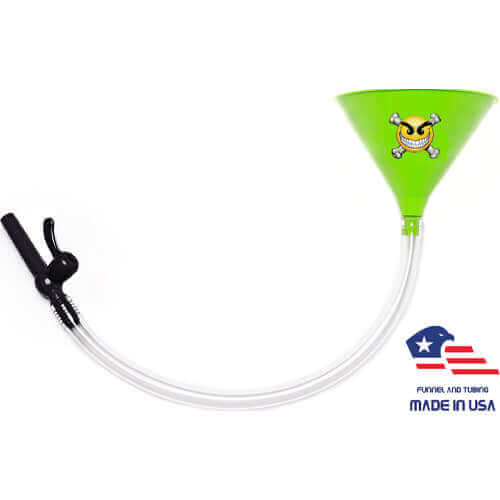 chaos smiley face - green beer funnel