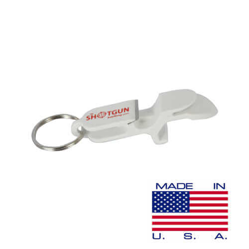 shotgun keychain - white