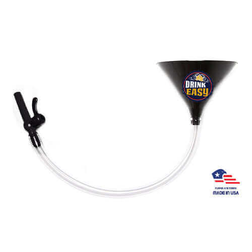 ultimate beer funnel with valve black 